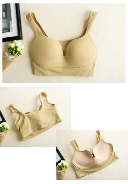 Push Up Cotton Wireless Sports Vest (2374)