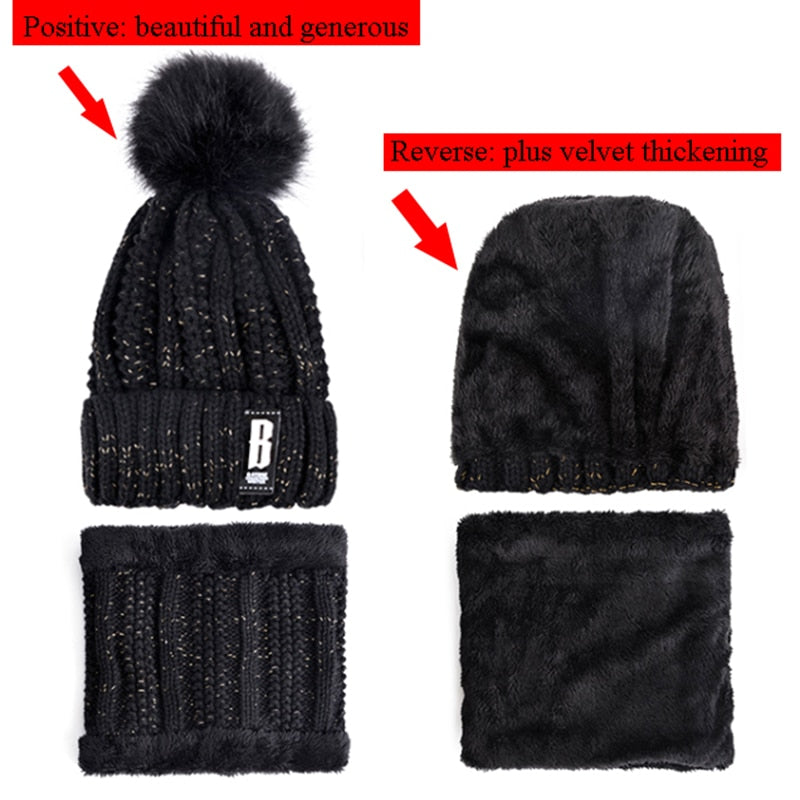 Trendy and Fashionable women winter Neck Scarf With Fur Inside (T-2383)_1