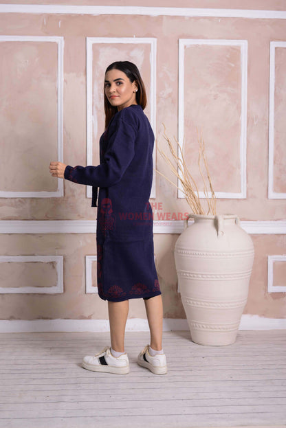 Ebony Clay Belted Cardigan CGN35 product view 3