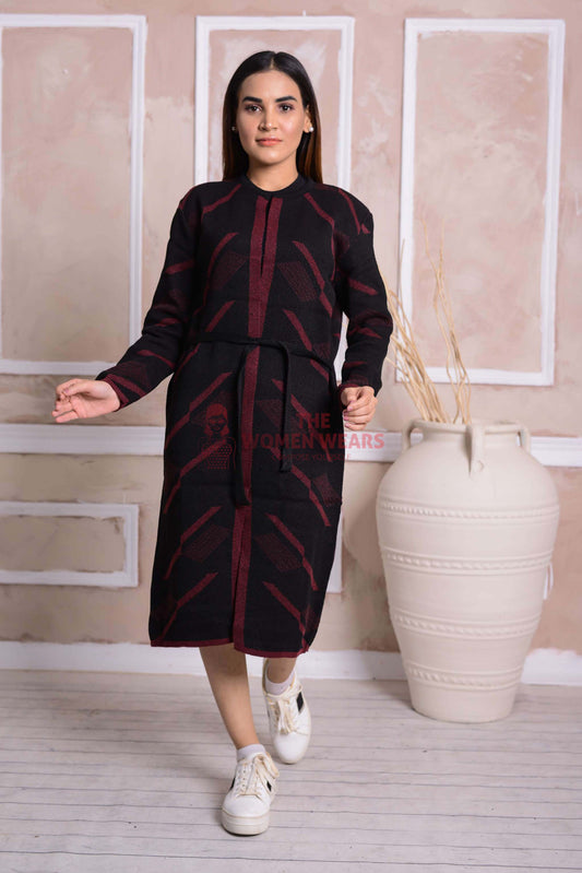 Imported Front Open Bleached Cedar Cozy Belted Cardigan Sweater - (CGN41)