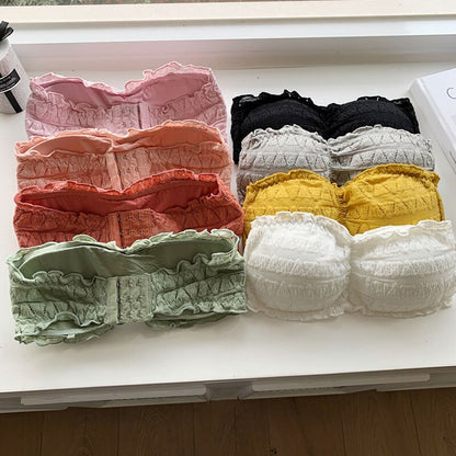 Women Strapless Seamless Underwear Backless Push Up Bralette SK_03