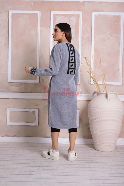 Regent Grey Belted Cardigan CGN51 product view 2