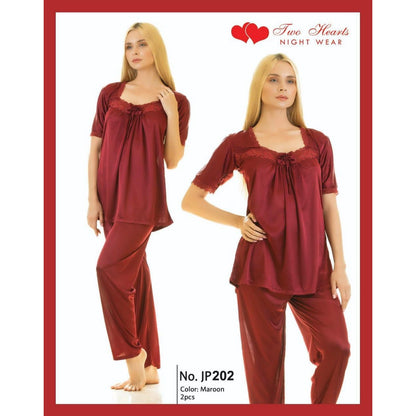Women's Sleeveless Shirt With Pajama Nighty (202)