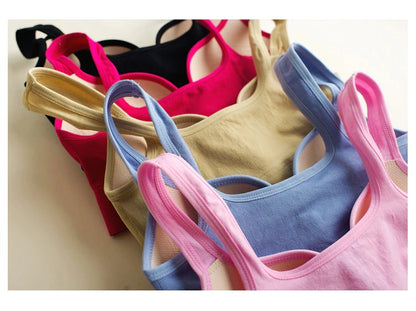 Push Up Cotton Wireless Sports Vest (2374)