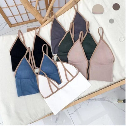 Women Yoga Tank Tops Padded Sports Bra With Removeable Pads (BR061)