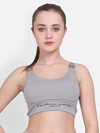 Girls Soft Padded Sports Gym Yoga Running Bra (9092)