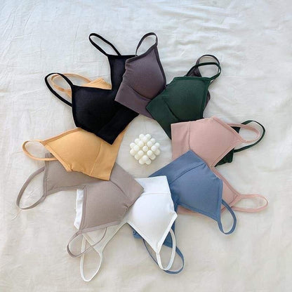 Crossed Suspenders Bralette Padded Bra SK_02