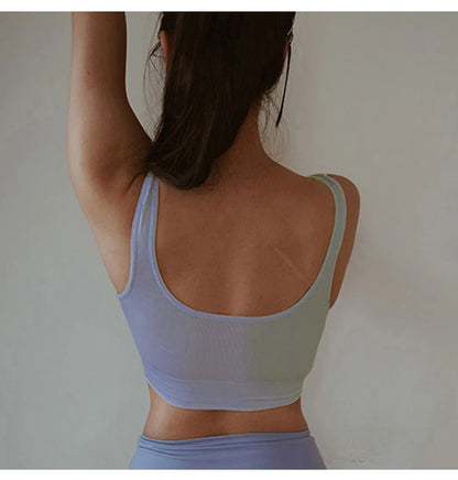 Push Up Cotton Wireless Sports Vest (2374)