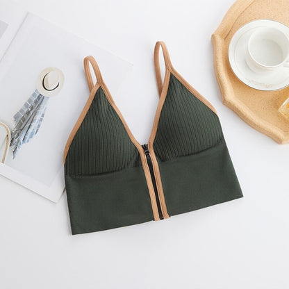 Women Yoga Tank Tops Padded Sports Bra With Removeable Pads (BR061)
