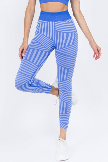 Vital Striped Workout Leggings product view 3