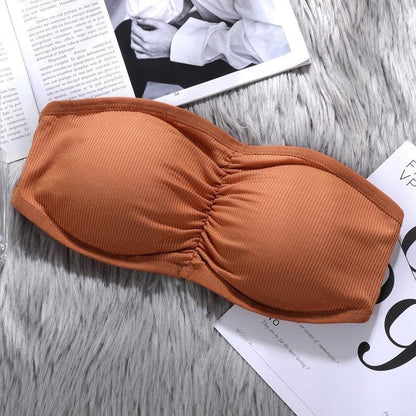 Tubular Side Opening Strapless Bralette With Removable Pads (BR026)
