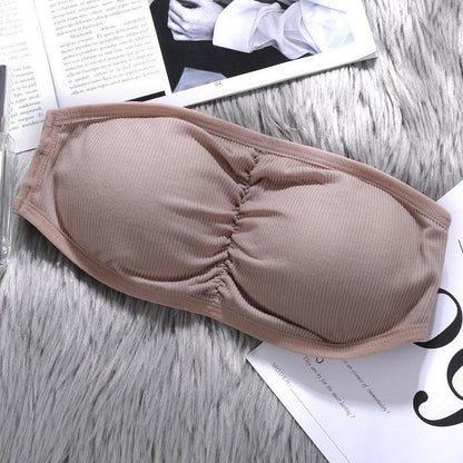 Tubular Side Opening Strapless Bralette With Removable Pads (BR026)