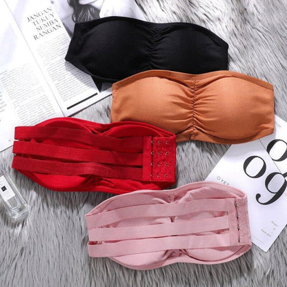 Tubular Side Opening Strapless Bralette With Removable Pads (BR026)
