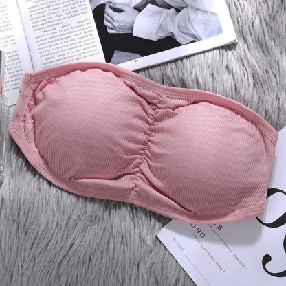 Tubular Side Opening Strapless Bralette With Removable Pads (BR026)