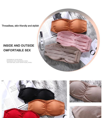 Tubular Side Opening Strapless Bralette With Removable Pads (BR026)