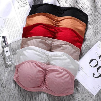 Tubular Side Opening Strapless Bralette With Removable Pads (BR026)