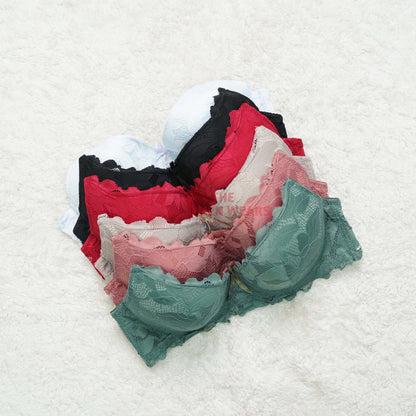 Womens Double Pushup Padded Lace Bra (REF-77002)