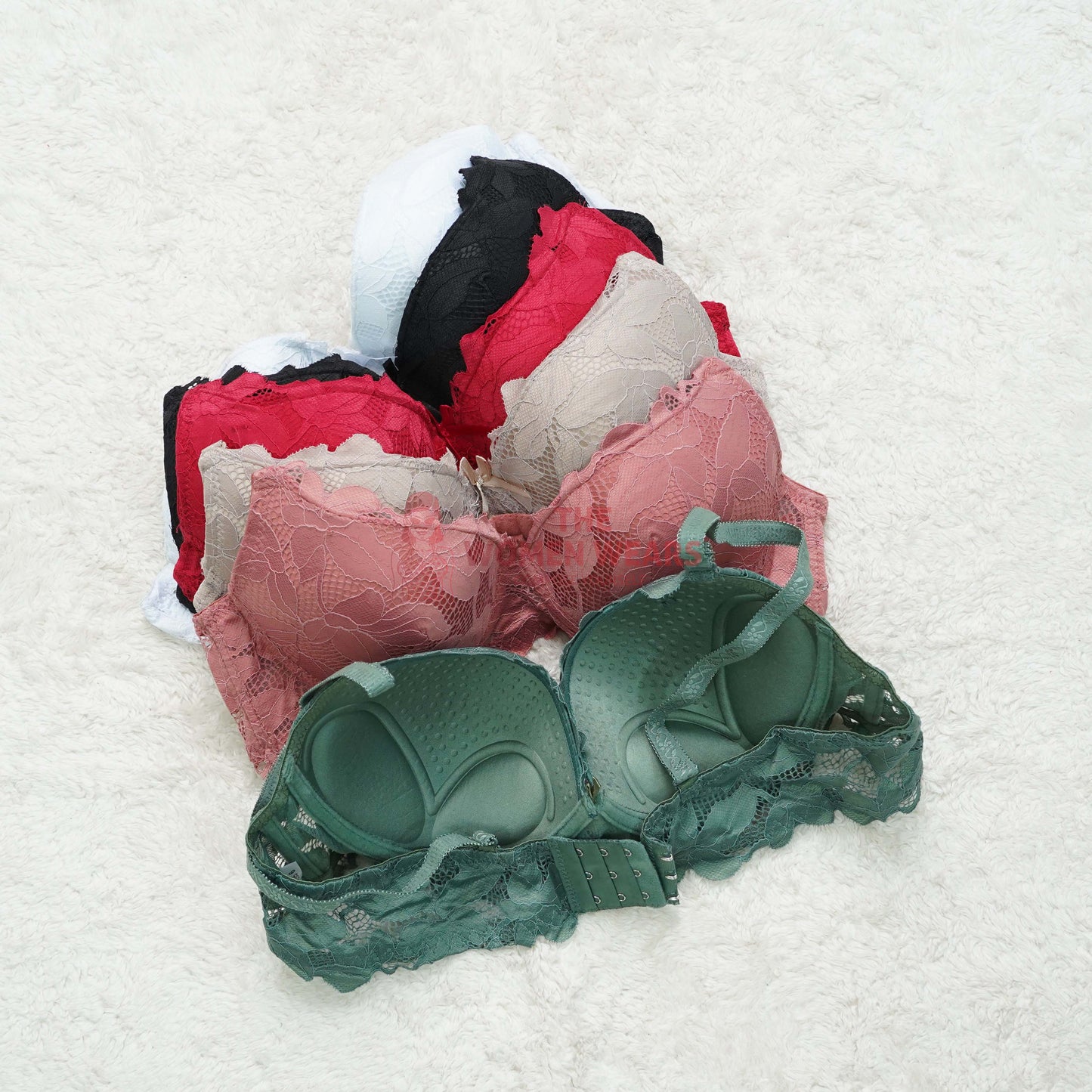 Womens Double Pushup Padded Lace Bra (REF-77002)