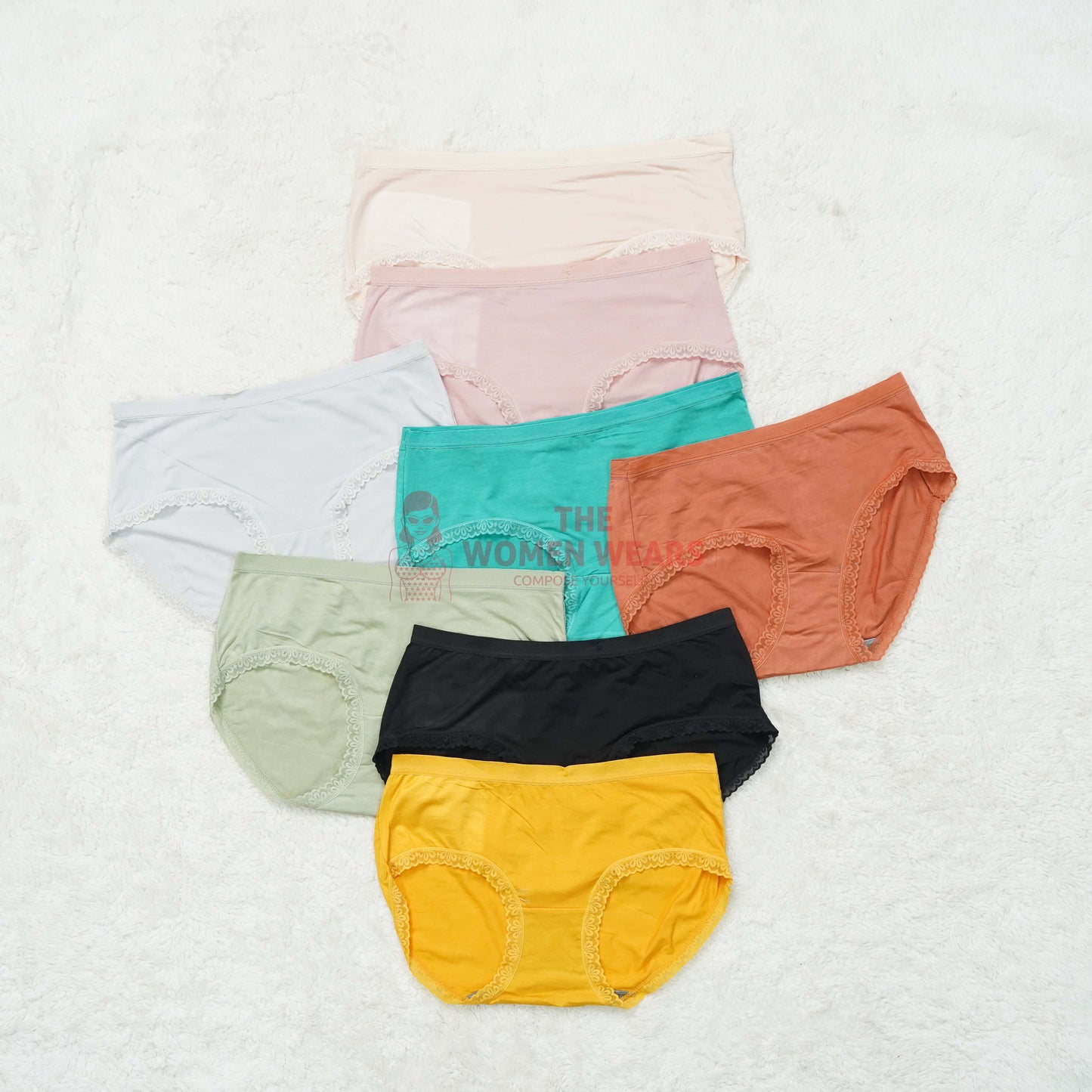 Border Lace Strechable Panties (ZN-060)