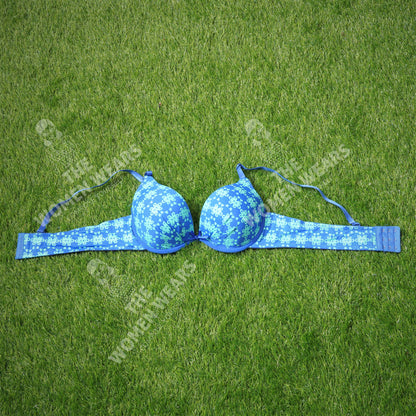 Poly Cotton Flower Print Push Up Padded Bra (3912)