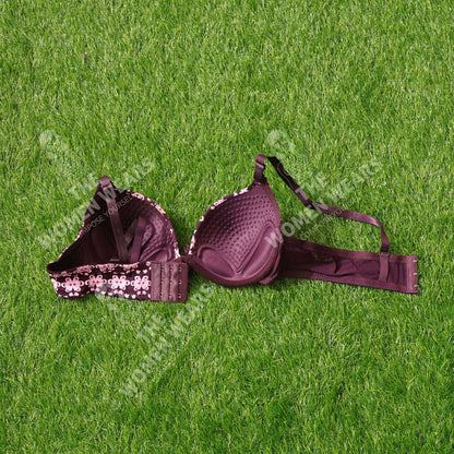 Poly Cotton Flower Print Push Up Padded Bra (3912)