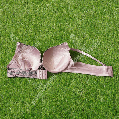 Poly Cotton Flower Print Push Up Padded Bra (3912)