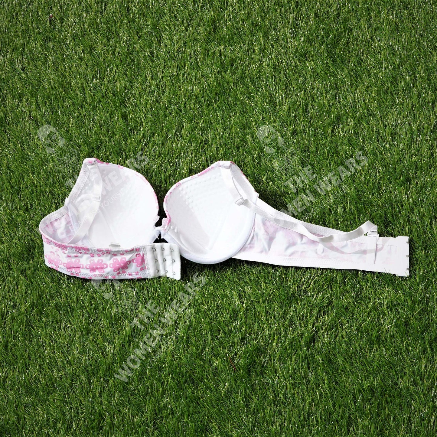 Poly Cotton Flower Print Push Up Padded Bra (3912)