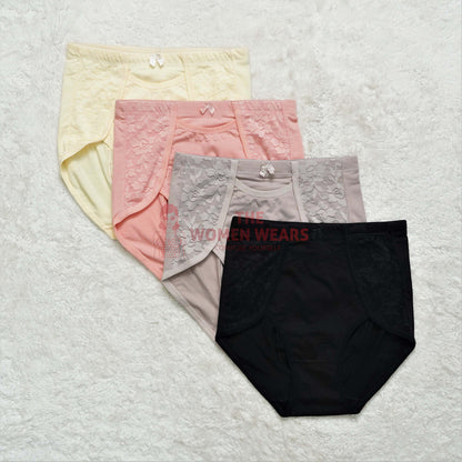 Pack of Two Comfort High Waist Lace Underwear (555)