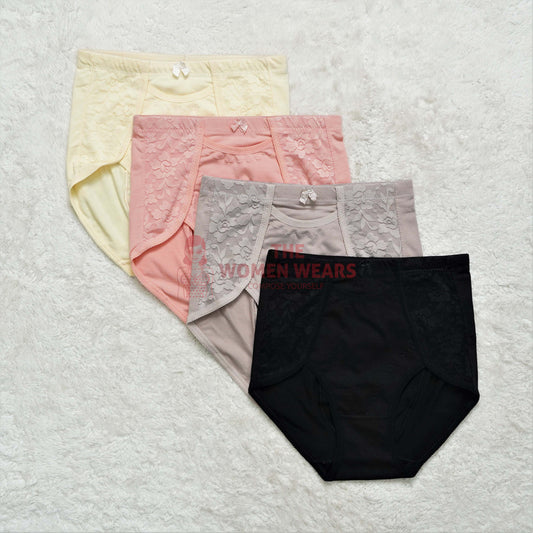 Pack of Two Comfort High Waist Lace Underwear (555)