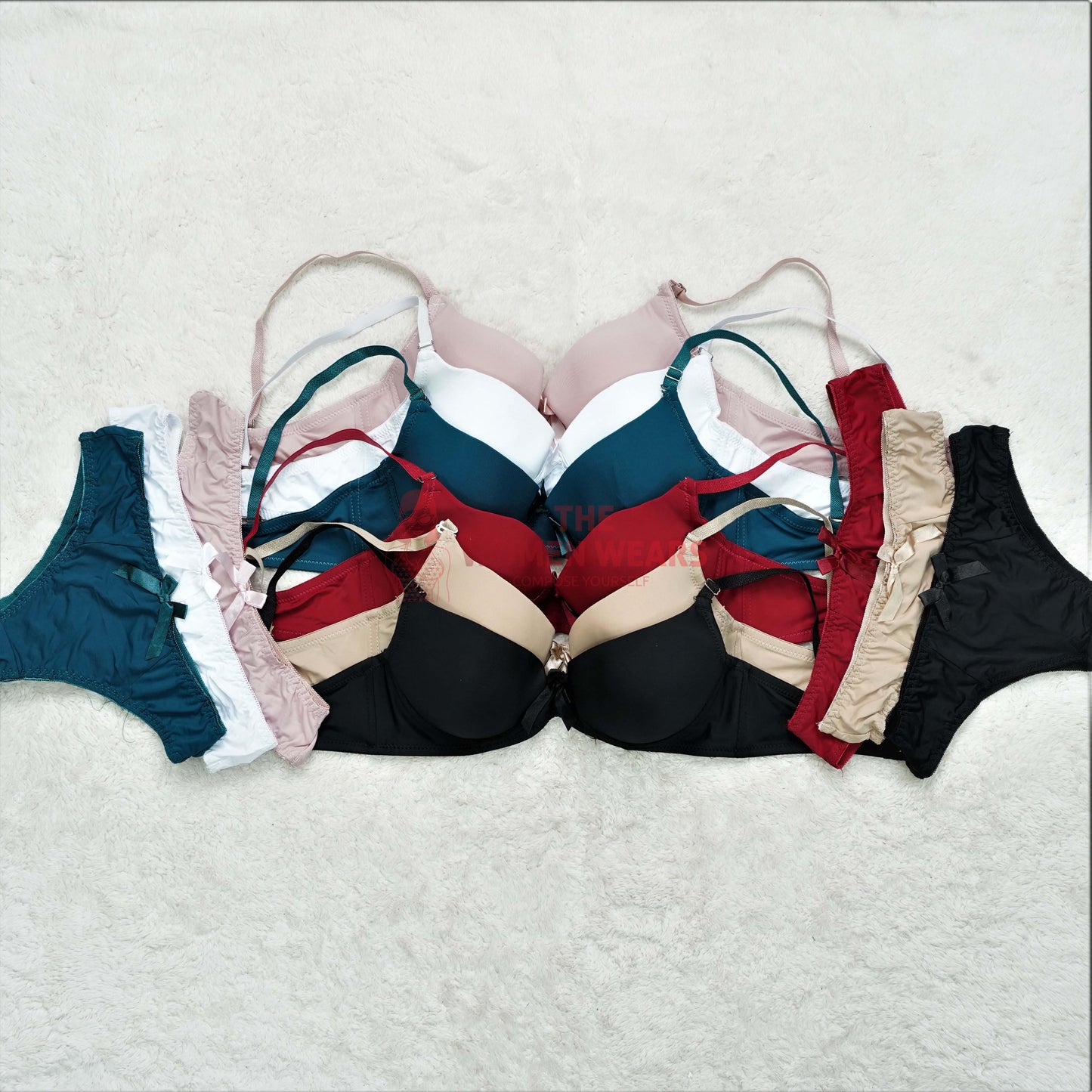 N Comfortable light Padded Bra Panty Set (1204)