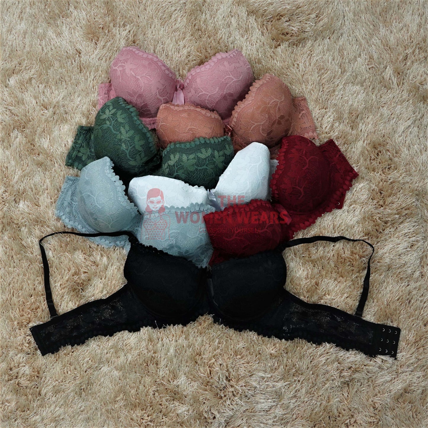 Ladies Pushup Adjustable Bra (27007)