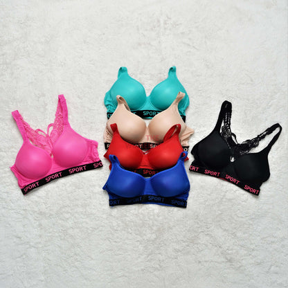 Women's Butterfly Seamless Soft Sport Bra (38592)