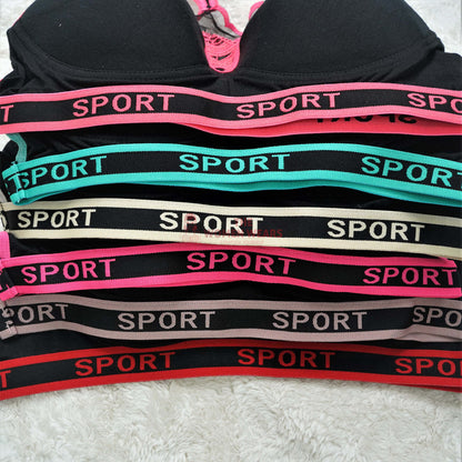 Girls Soft Peacock Sport Gym Bra (334)