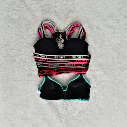 Girls Soft Peacock Sport Gym Bra (334)