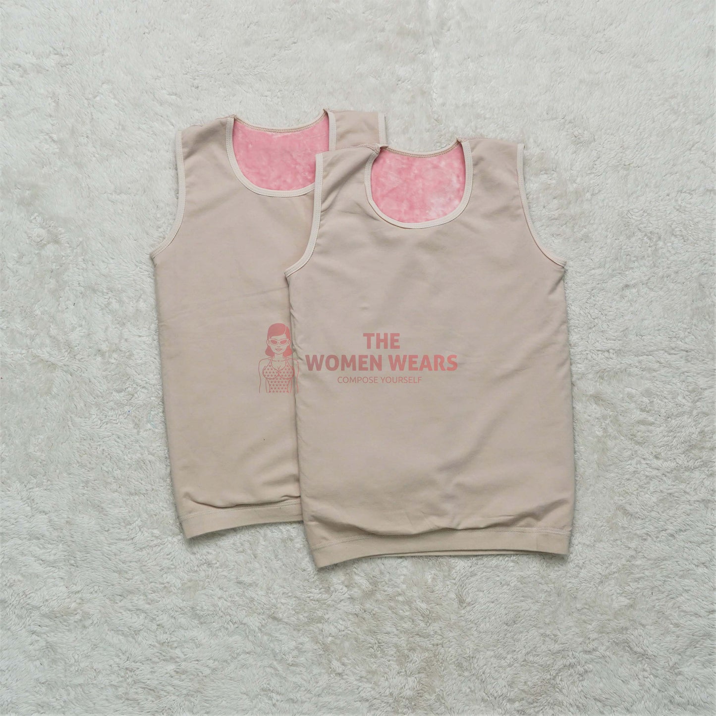 Women Soft Velvet Stuff Tank Sleeveless Undershirt (2934)