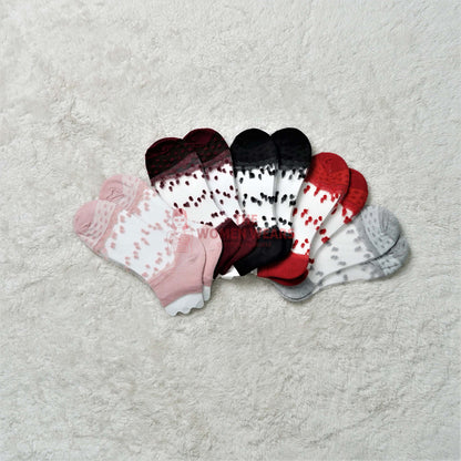 Three Pack Transparent Anklet Net Socks SK0001 product view 1