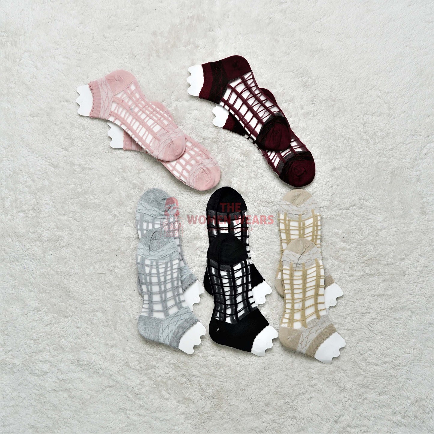 New Girls Transparent Anklet Net Socks SK (0003)