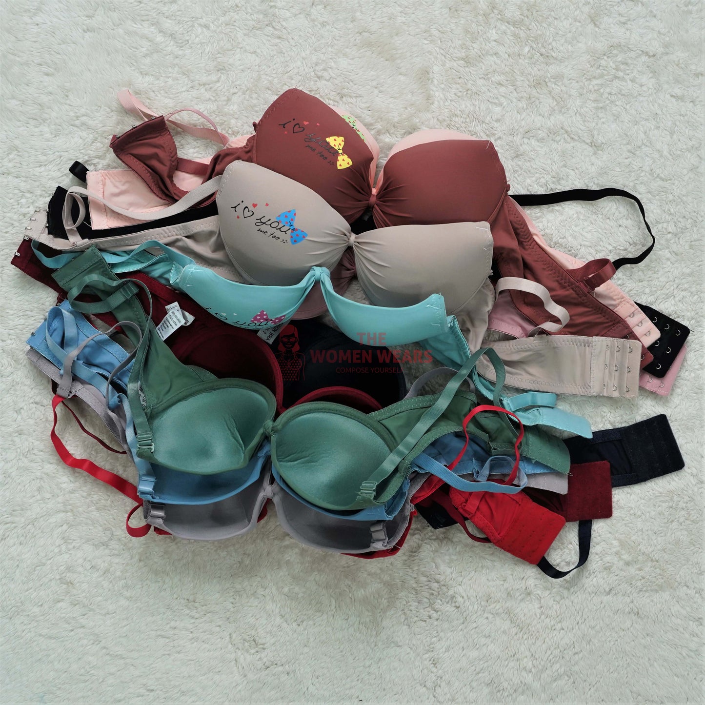 Girls Romantic Lovely Pushup Colorful Bra (3424)