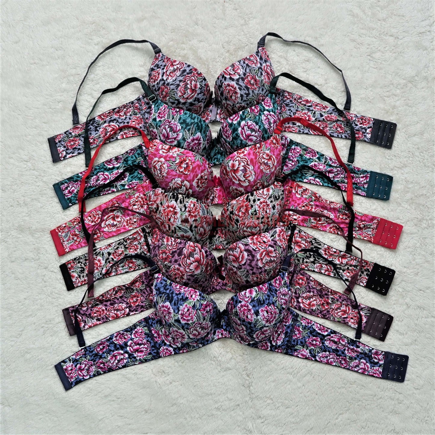 Women's Pushup Textured Padded Bra (82-988)