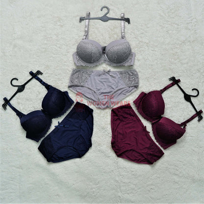 Girls & Beautiful Lace Non Wired Bra Pantie Set