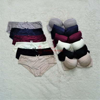 Girls & Beautiful Lace Non Wired Bra Pantie Set