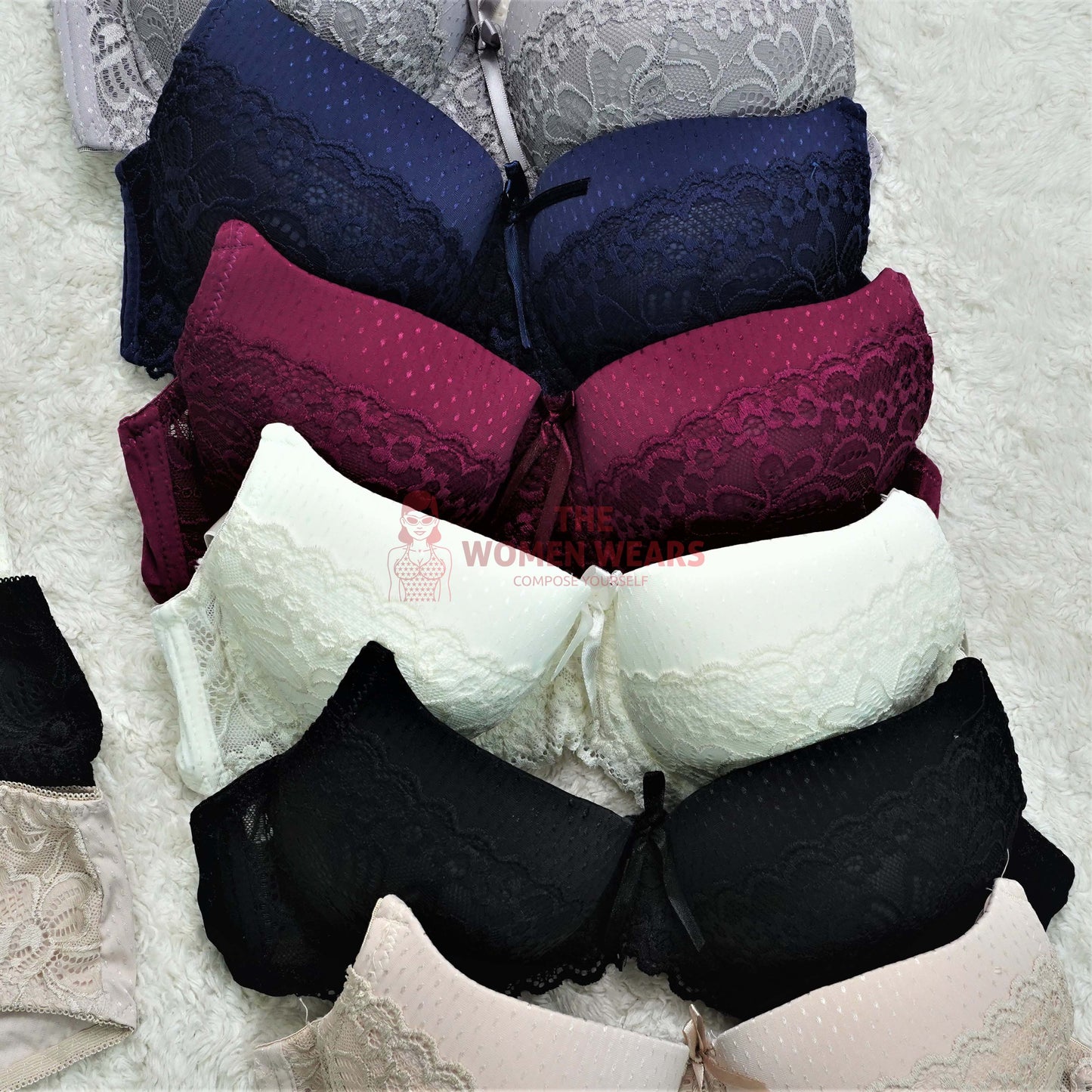 Girls & Beautiful Lace Non Wired Bra Pantie Set