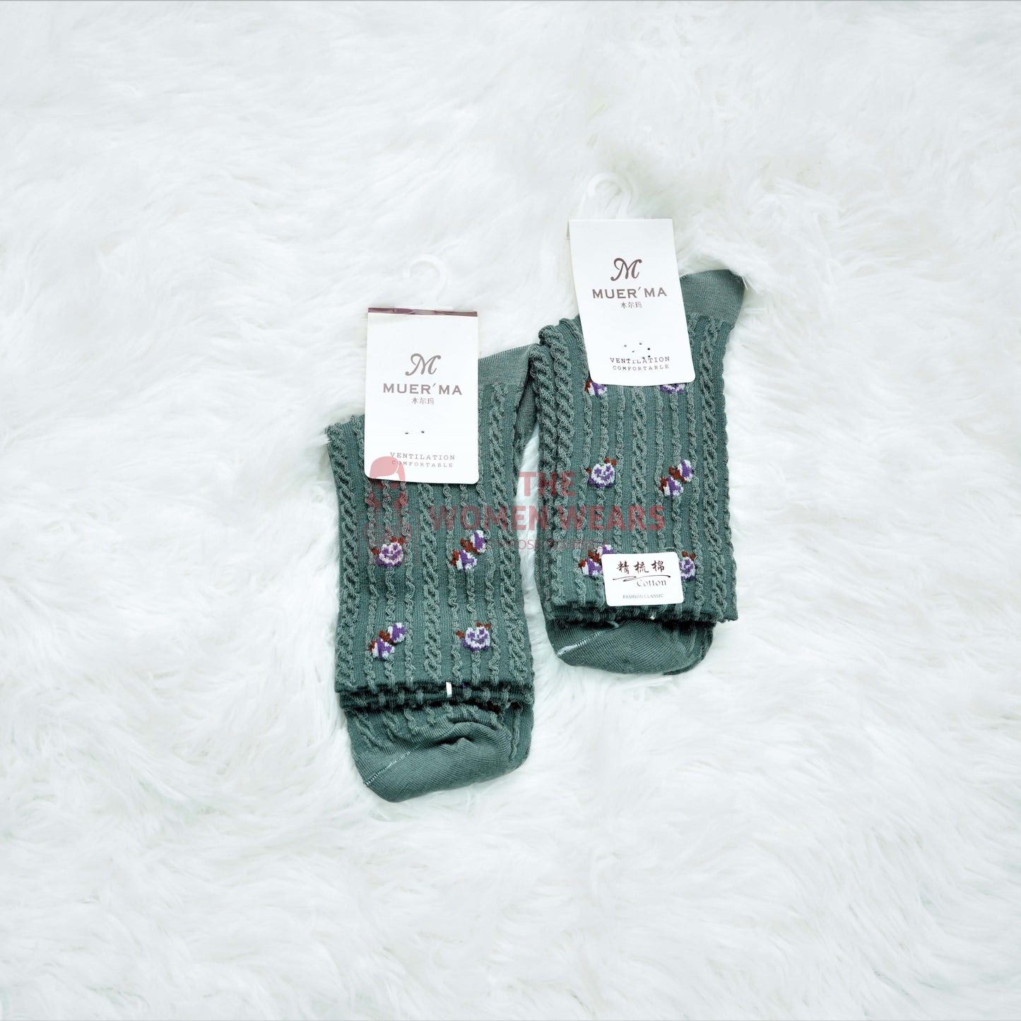 Girls Soft Floral & Colorful Socks (457)
