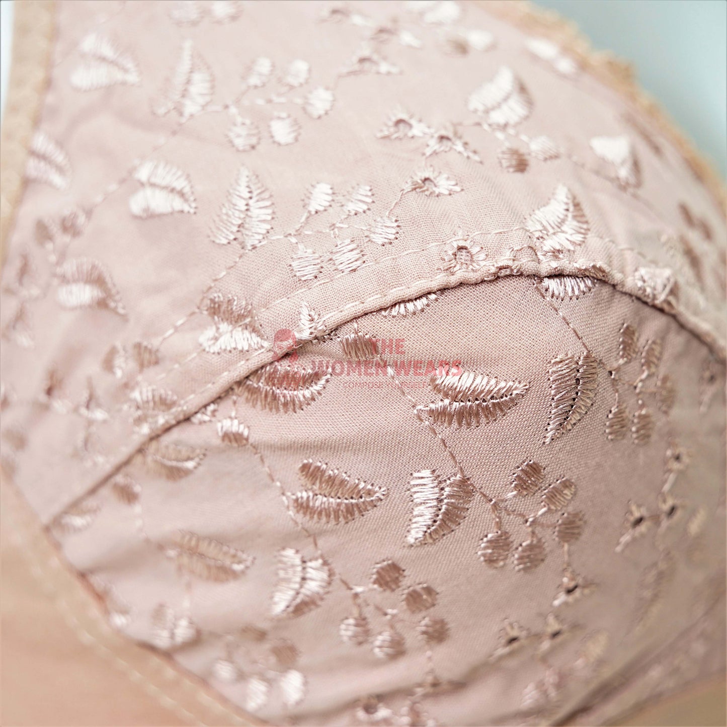 Women's Full Cup Floral Soft Non Wired Bra (6082)