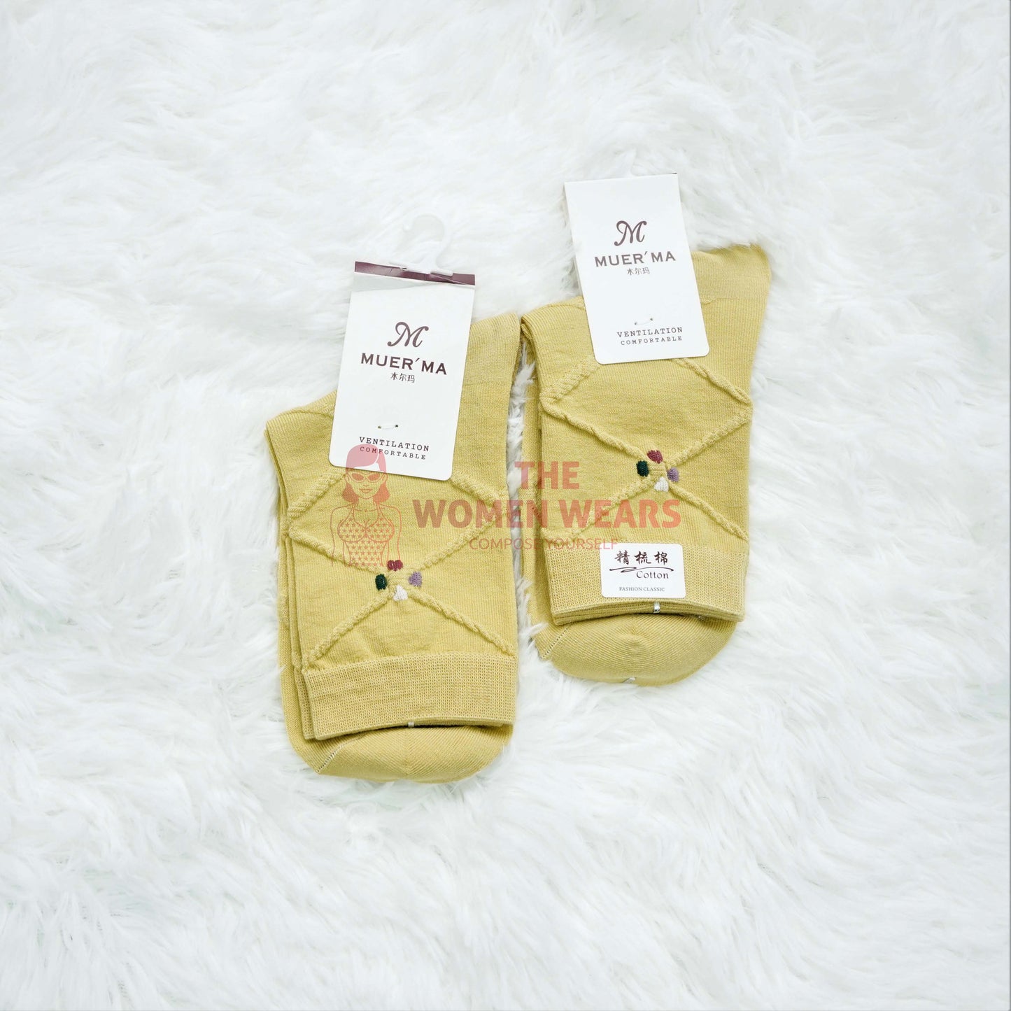 Girls Colorful Floral Socks Pack (458)