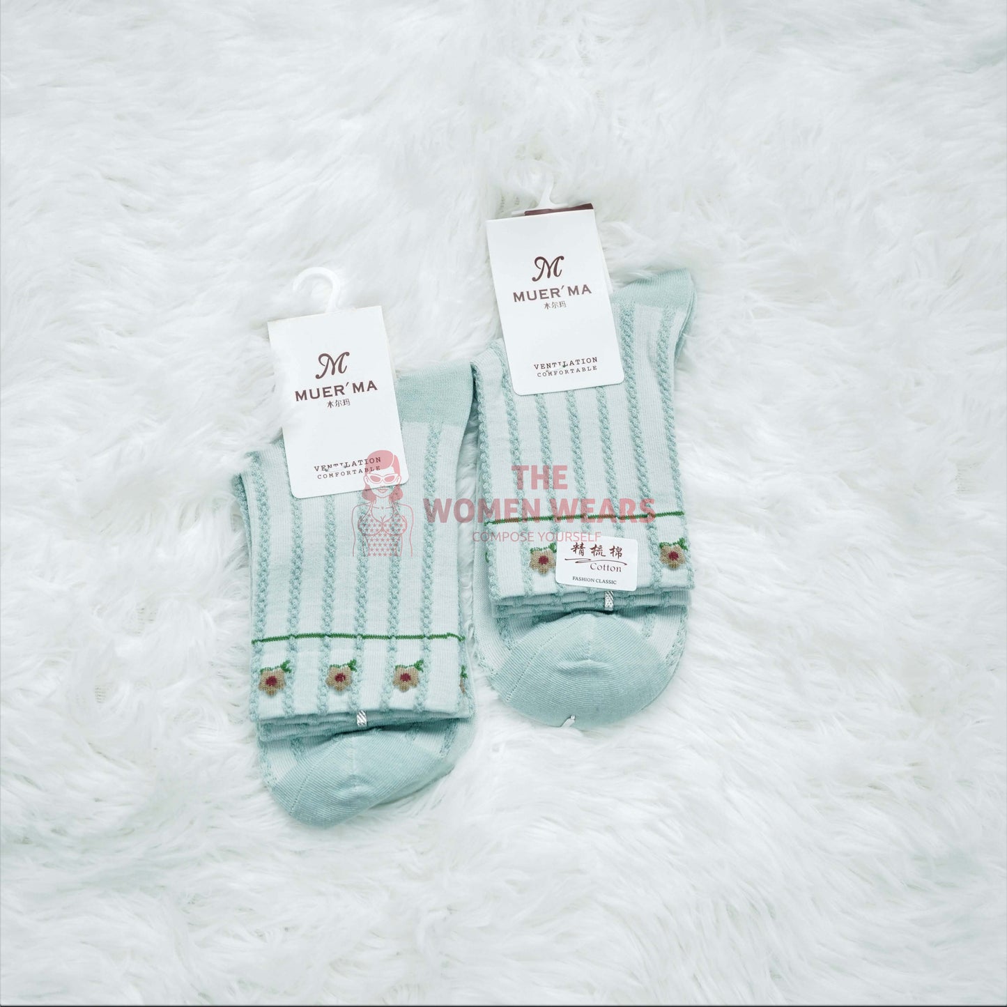 Girls Floral Muer'ma Soft Socks (456)