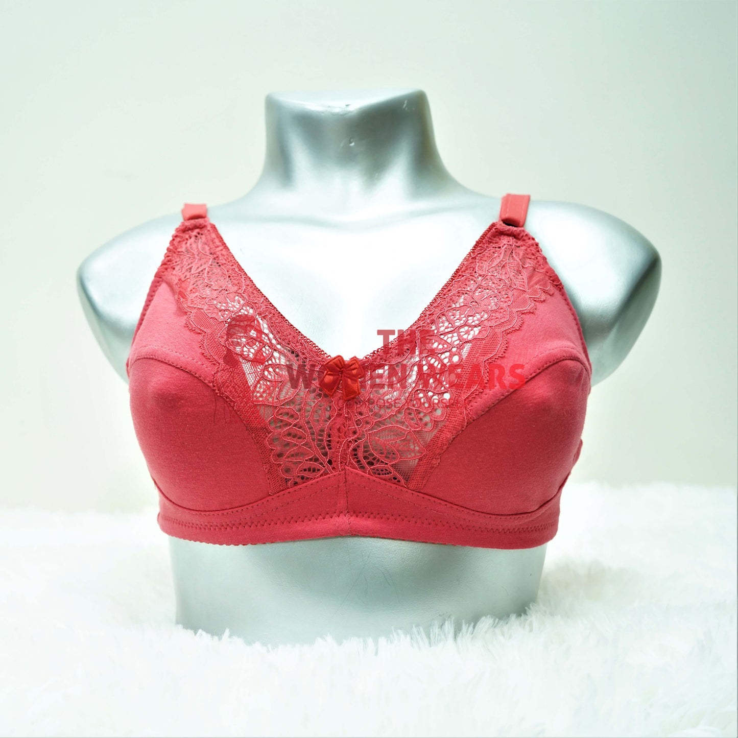 Beautiful Lace Non Padded Cotton Bra (2040C)