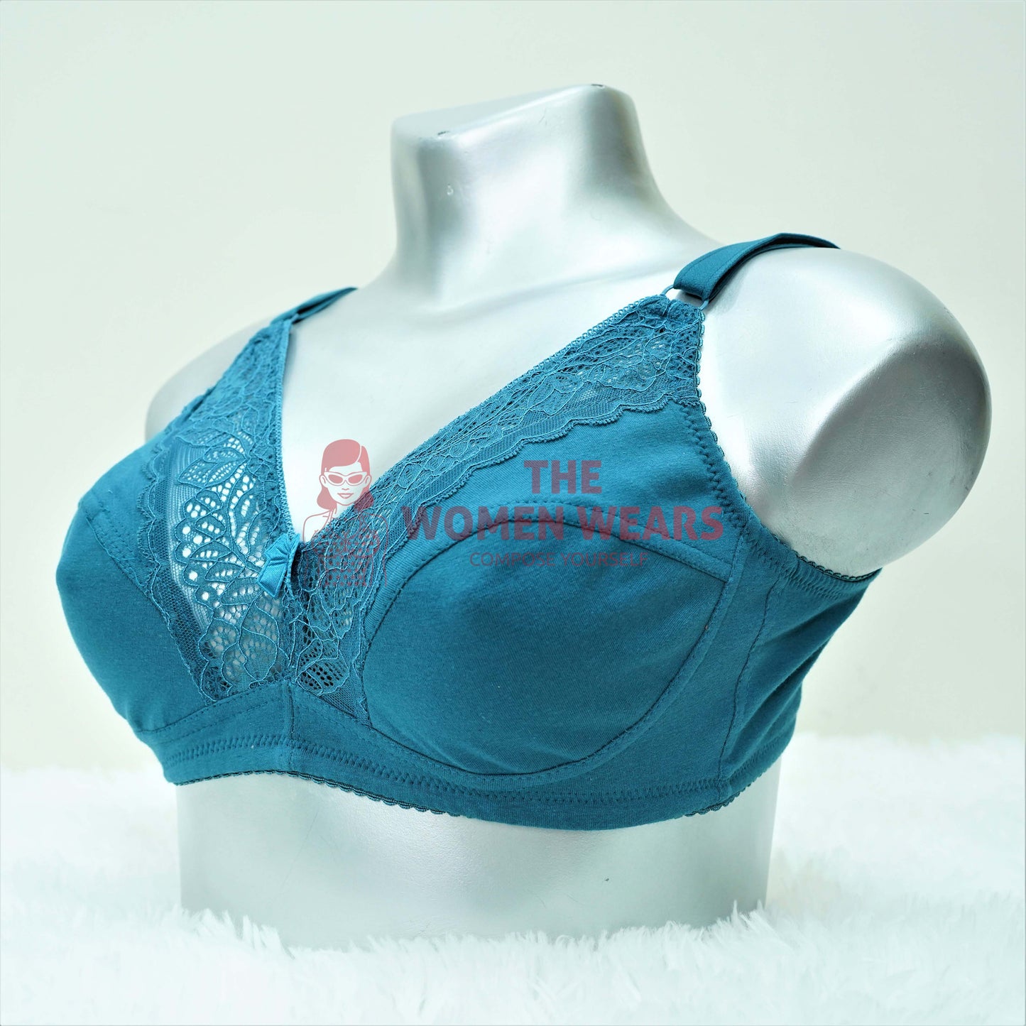 Beautiful Lace Non Padded Cotton Bra (2040C)