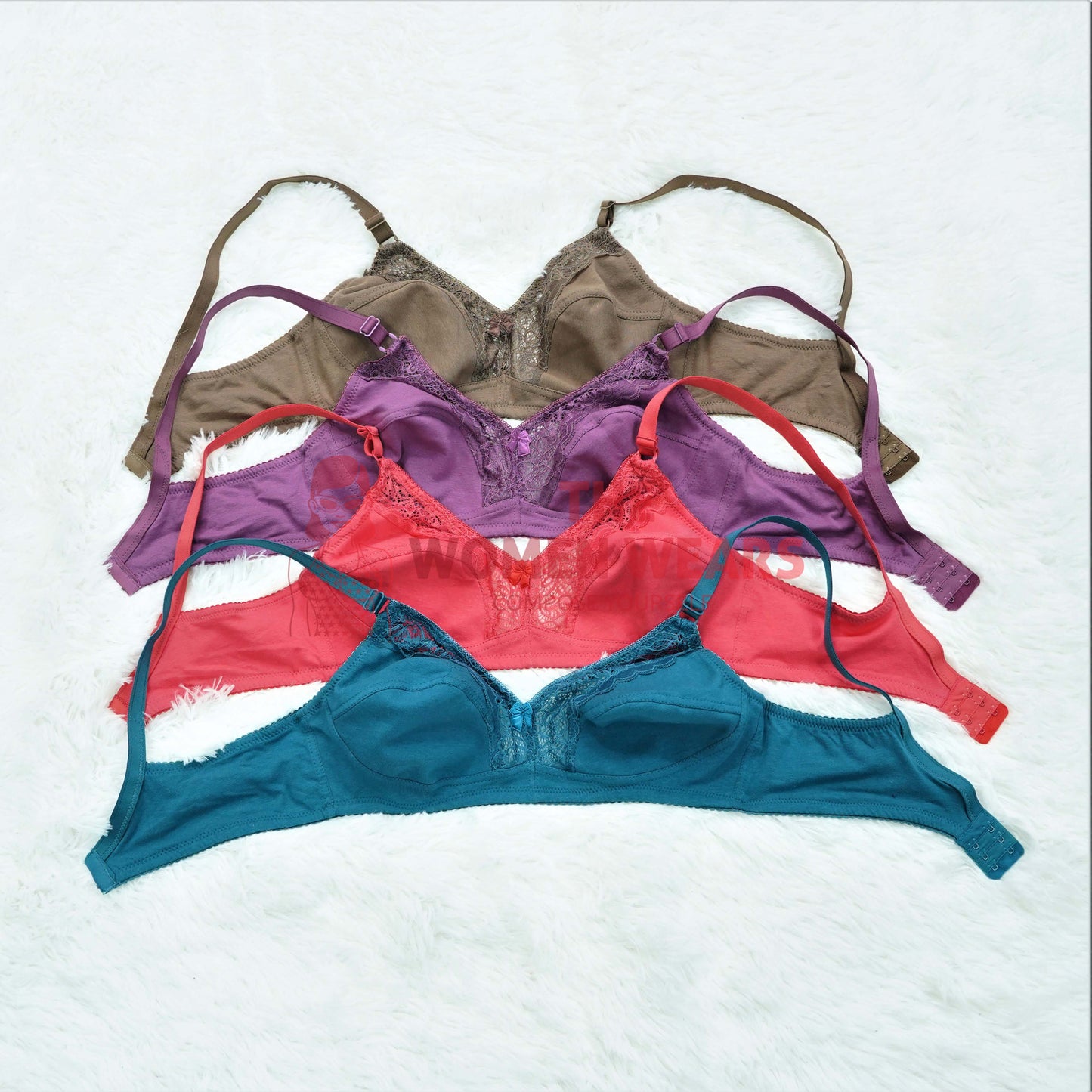 Beautiful Lace Non Padded Cotton Bra (2040C)