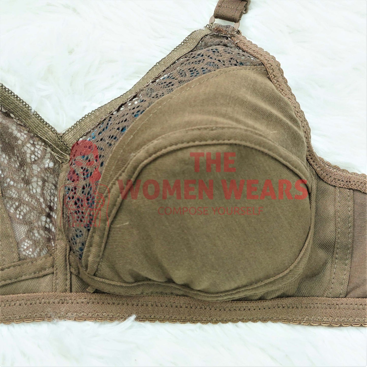 Beautiful Lace Non Padded Cotton Bra (2040C)
